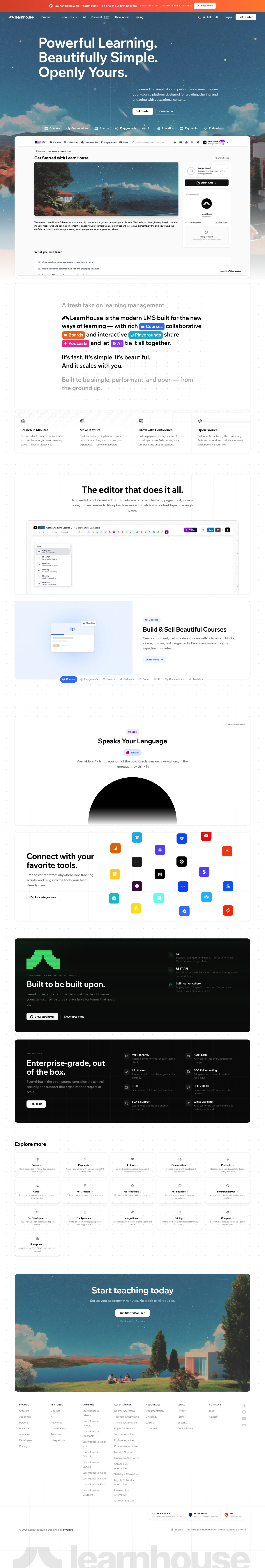 LearnHouse screenshot
