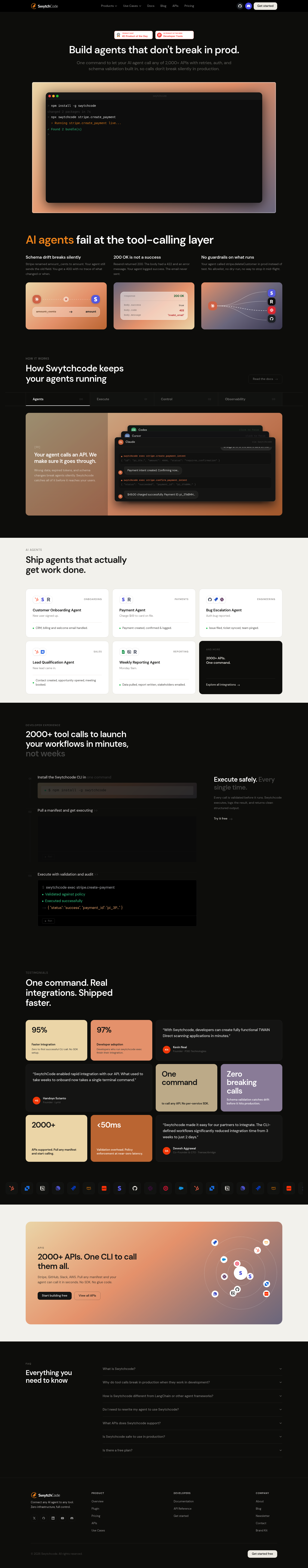 Swytchcode CLI screenshot