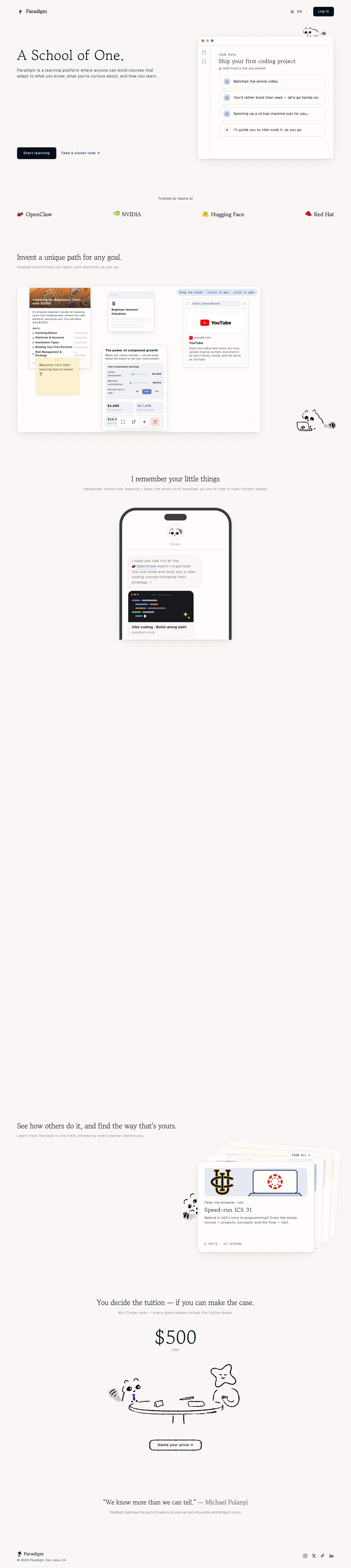 Paradigm screenshot