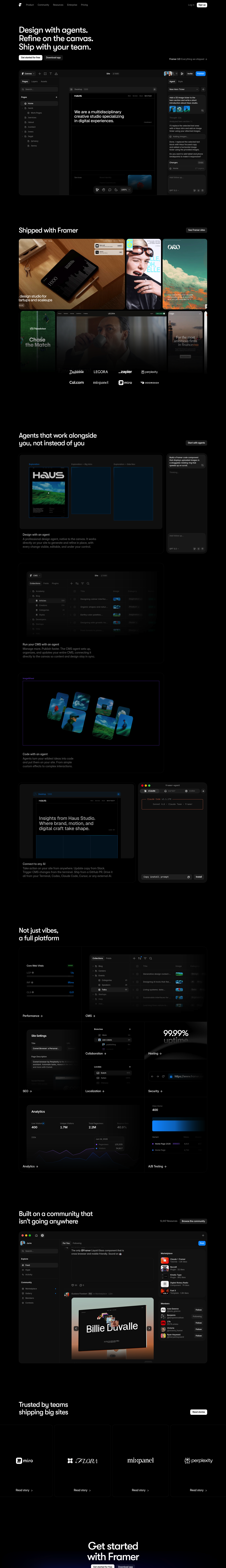 Framer 3.0 screenshot