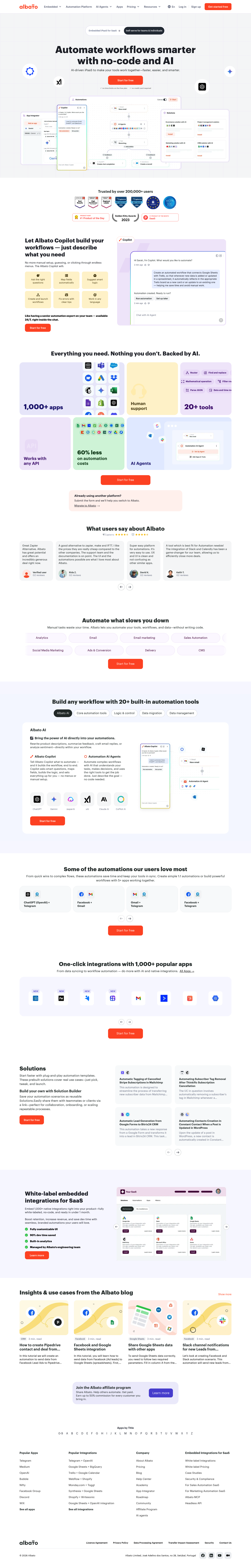 Albato AI screenshot