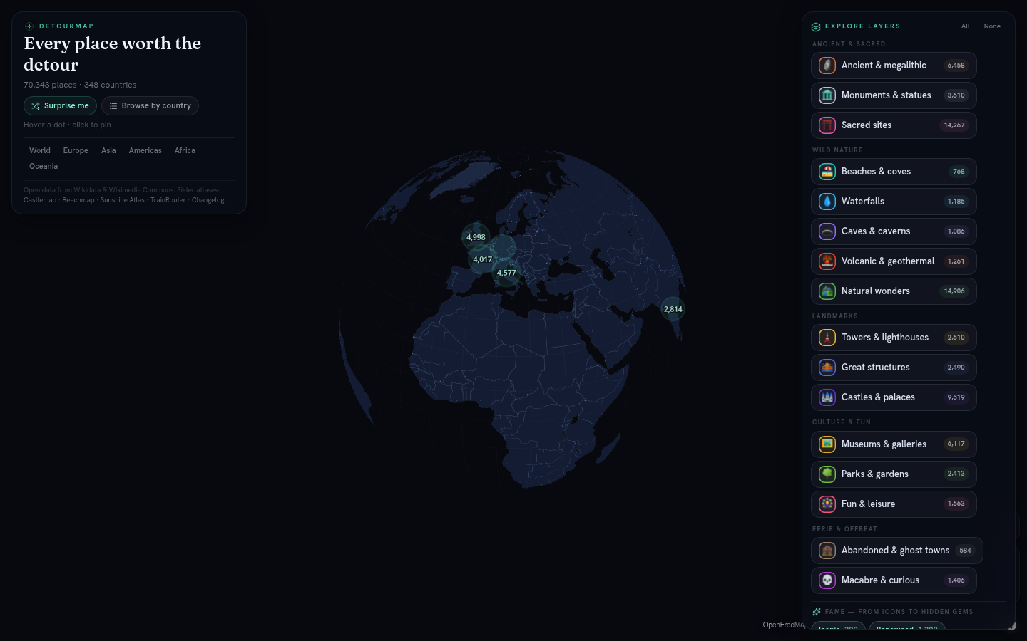 Detourmap screenshot