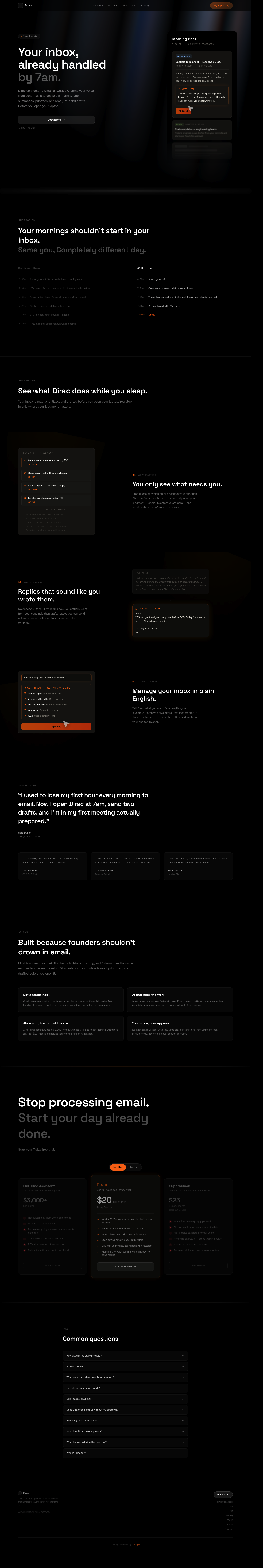 Dirac screenshot