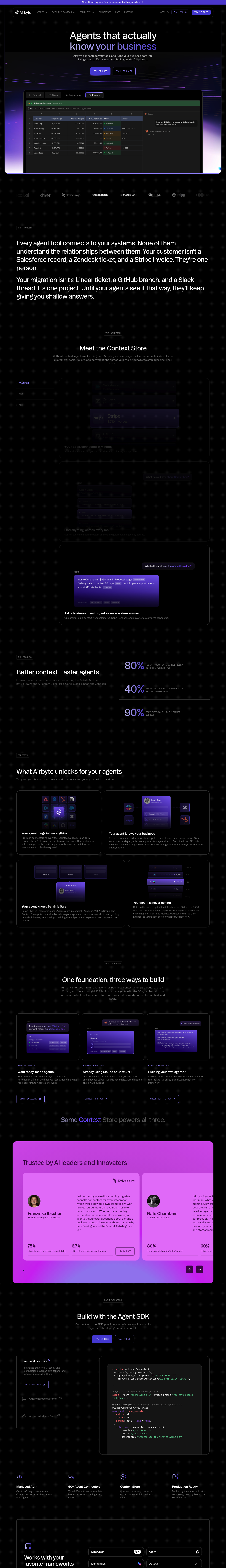 Airbyte Agents screenshot
