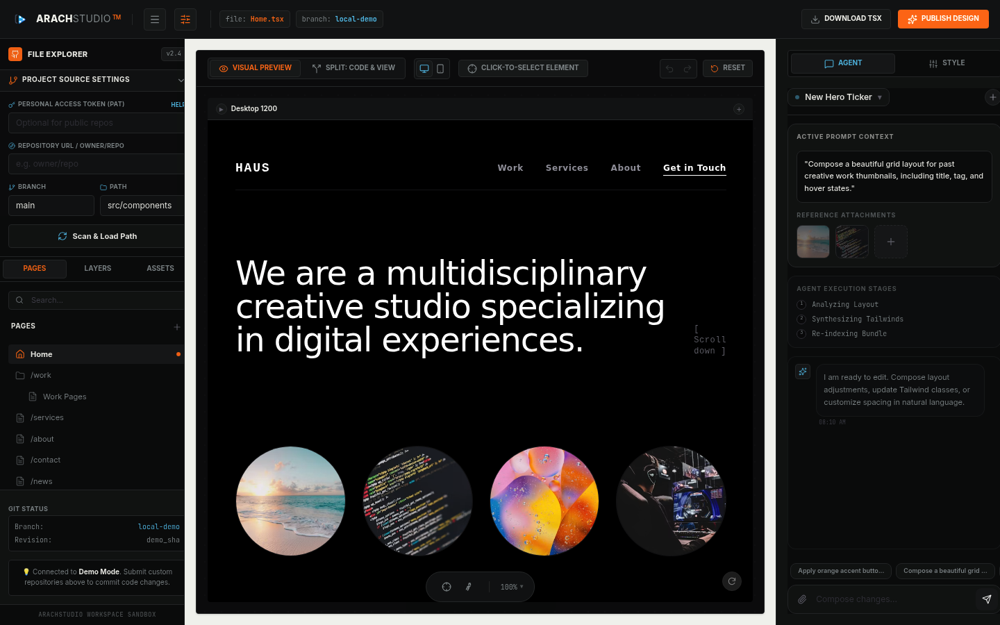 ArachStudio  screenshot