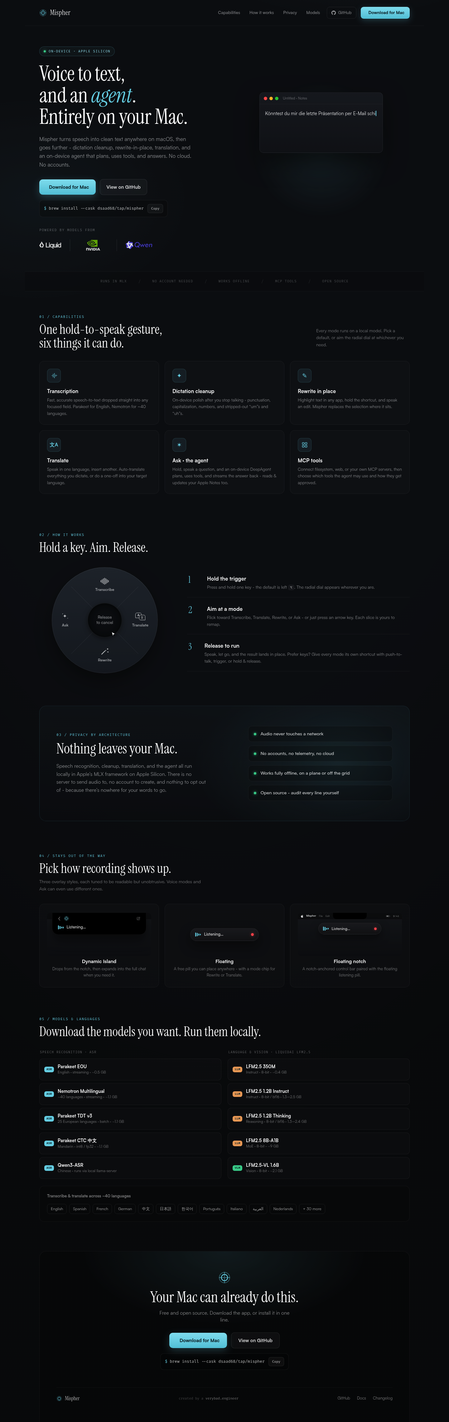 Mispher screenshot