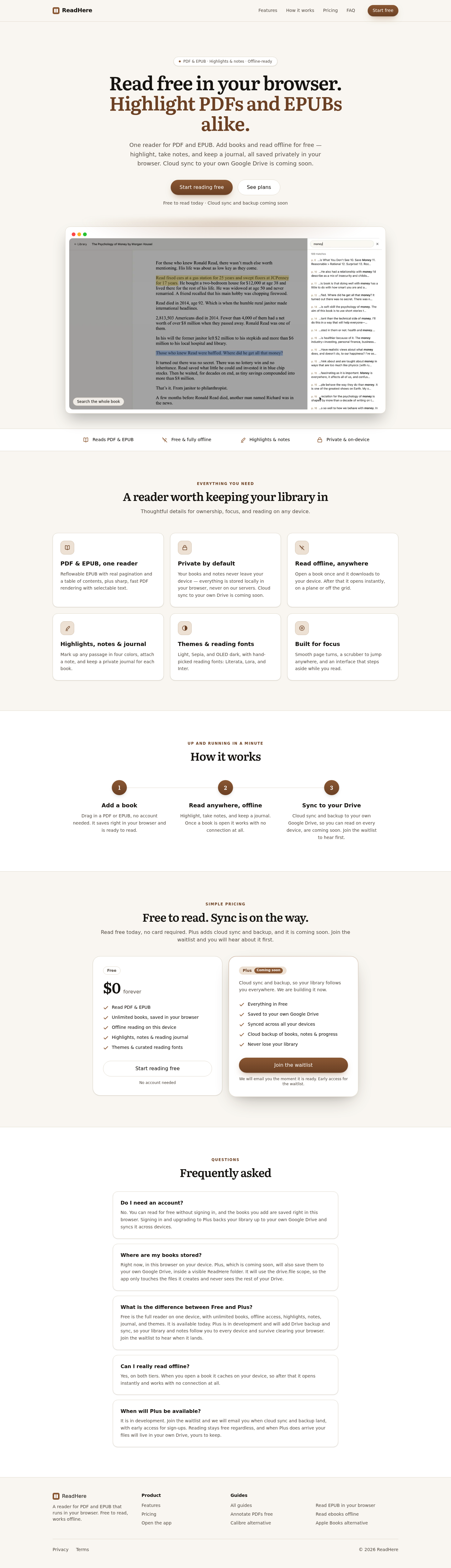 ReadHere screenshot