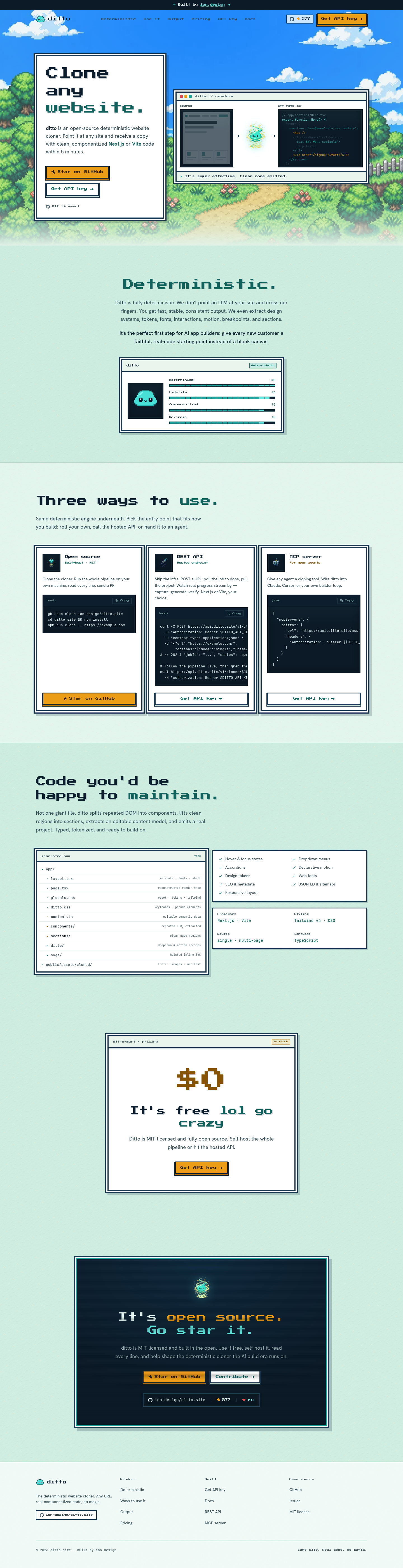 ditto.site screenshot