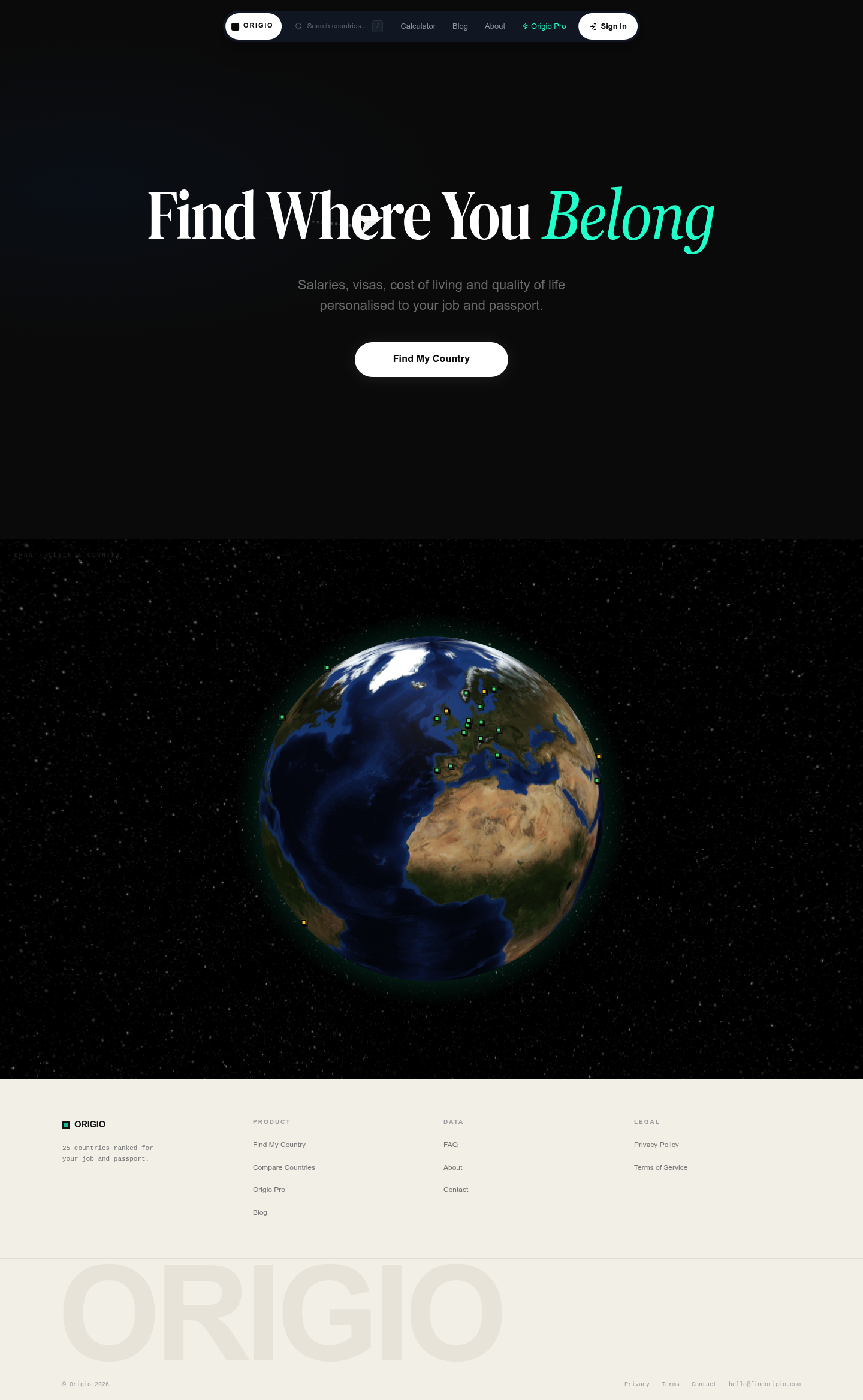 Origio screenshot