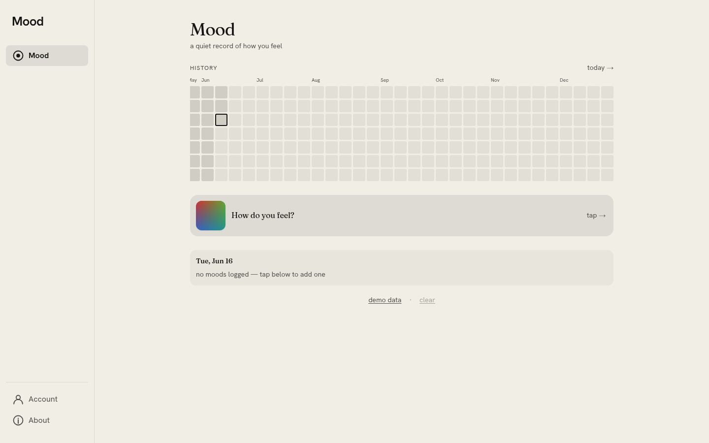 Mood screenshot