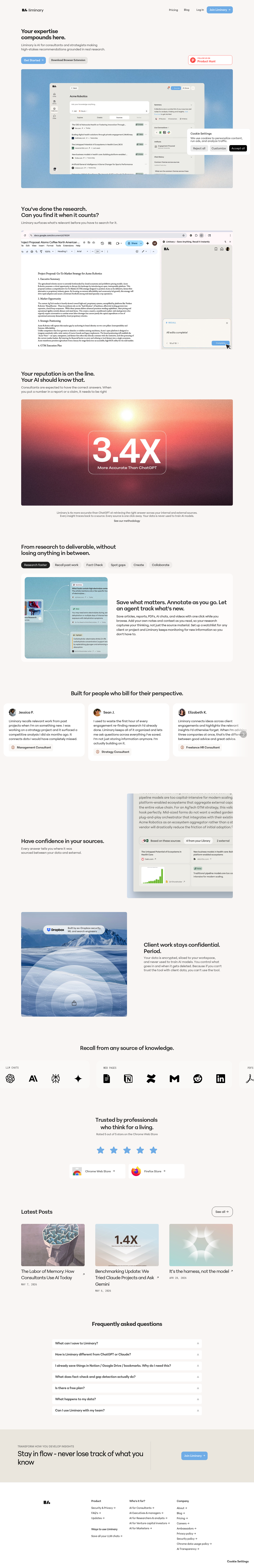 Liminary screenshot