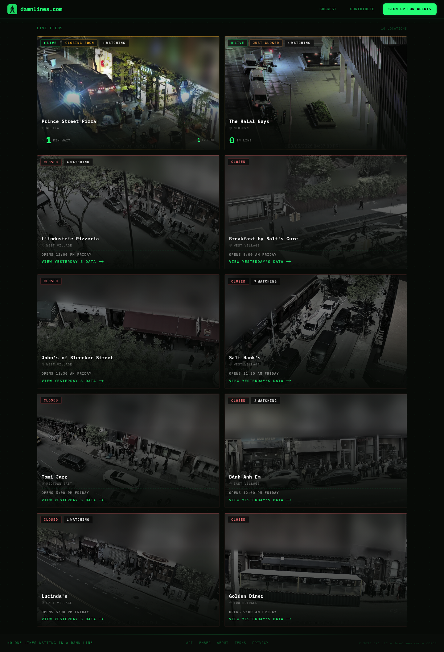 damnlines.com screenshot