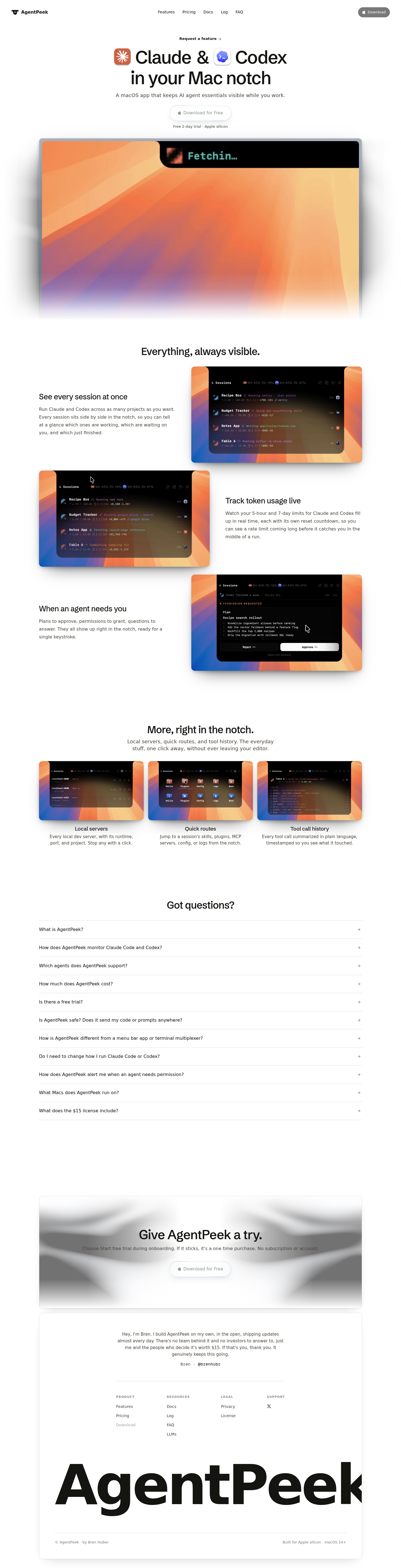 AgentPeek screenshot