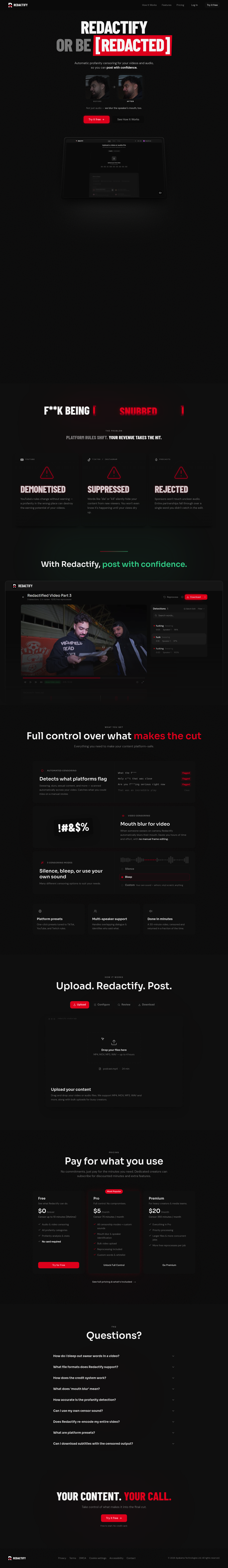Redactify screenshot