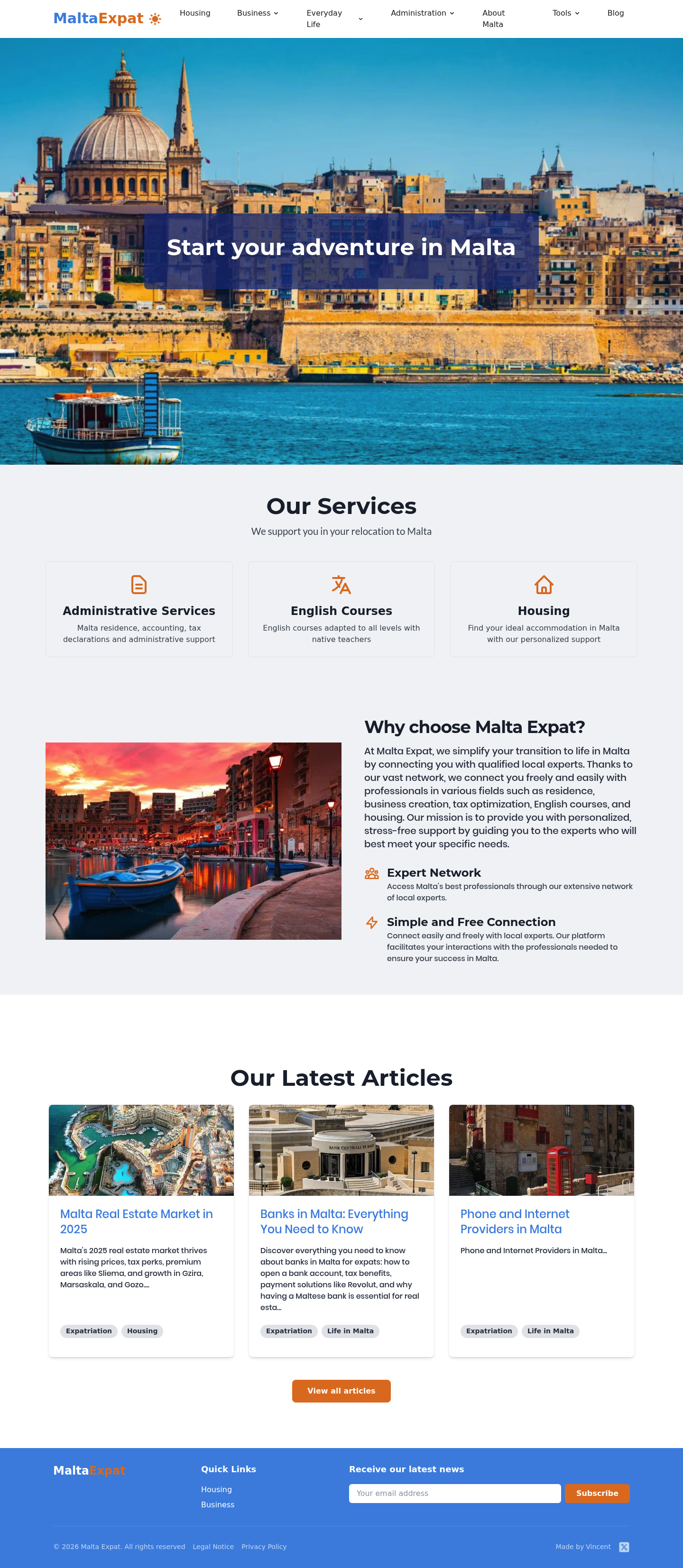 Maltaexpat screenshot