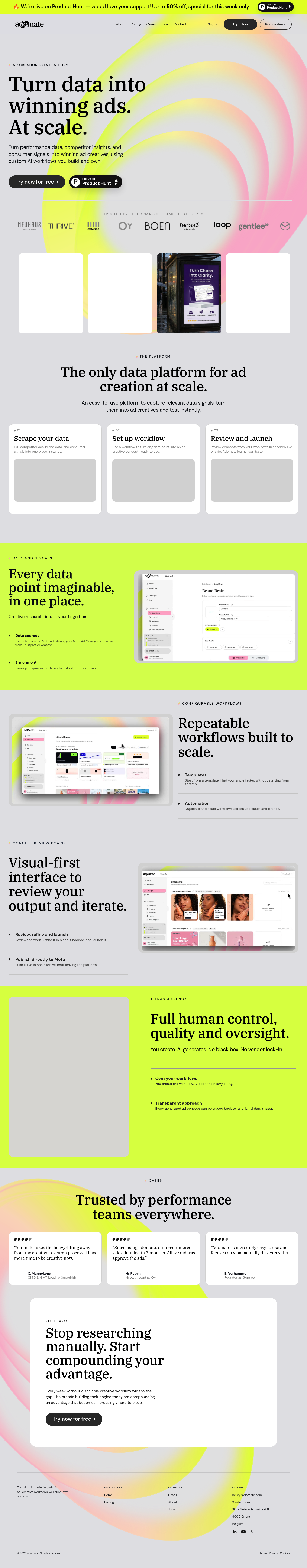 Adomate screenshot