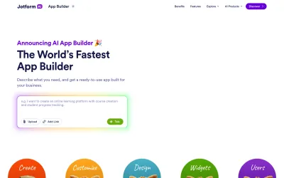 Jotform AI App Builder