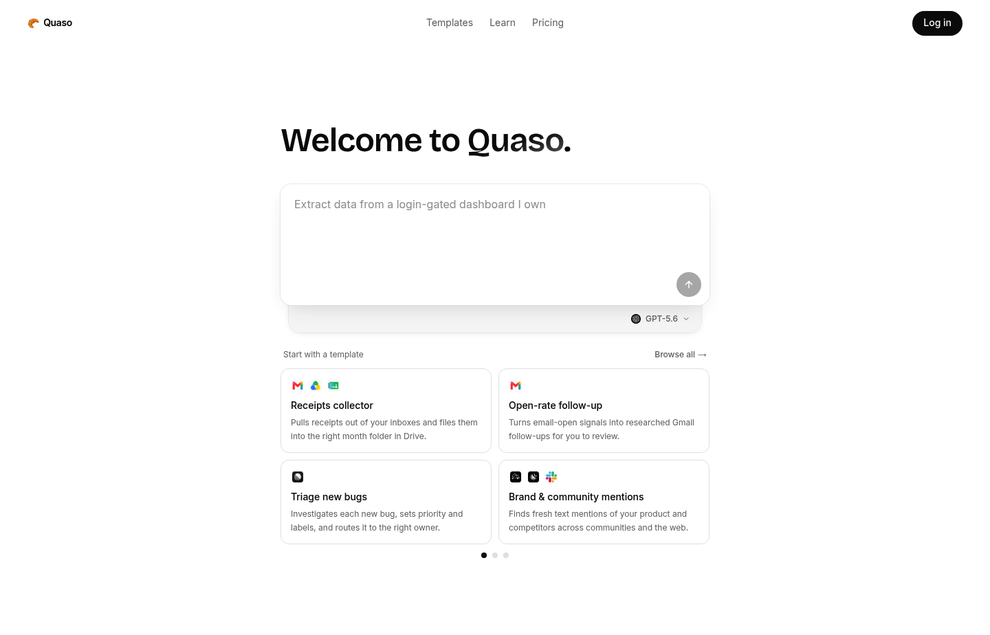 Quaso screenshot