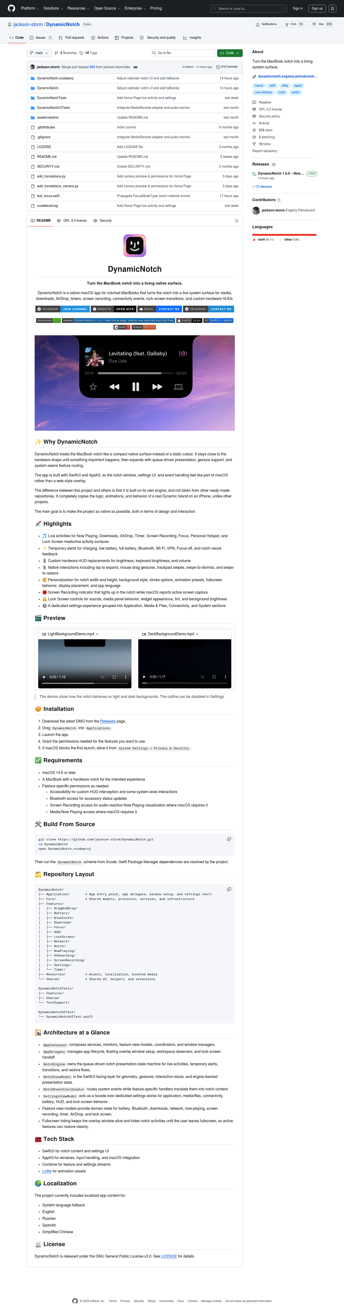 DynamicNotch screenshot