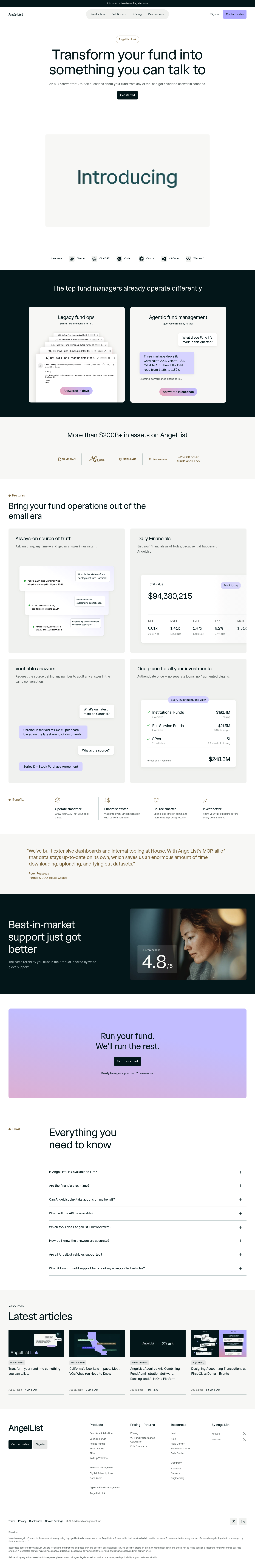 AngelList Link screenshot