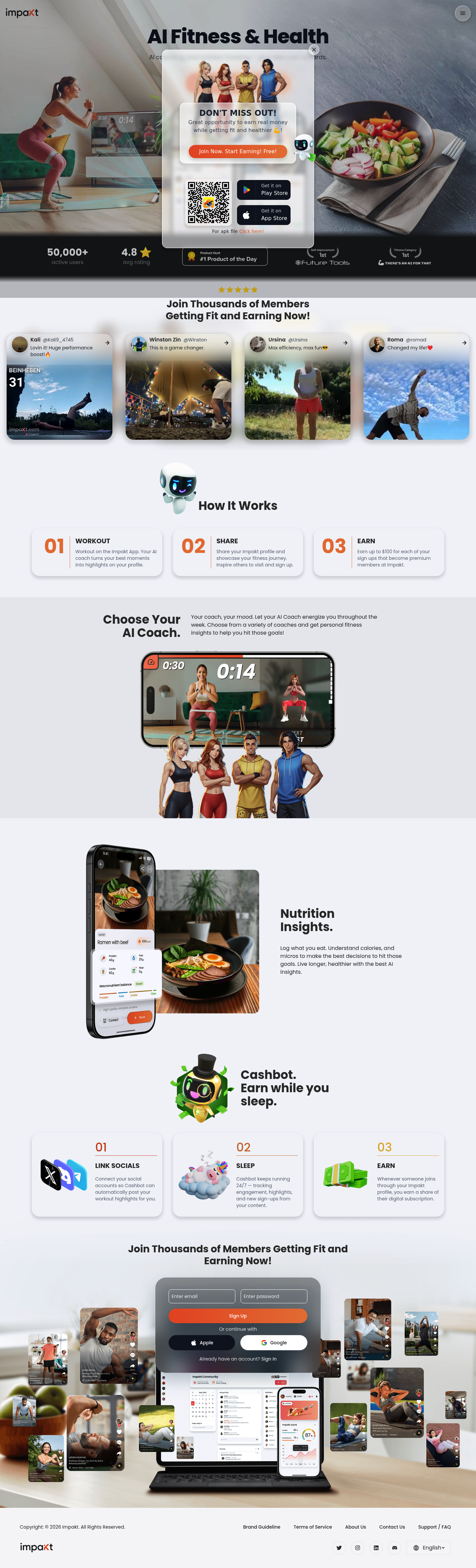 Impakt AI App screenshot