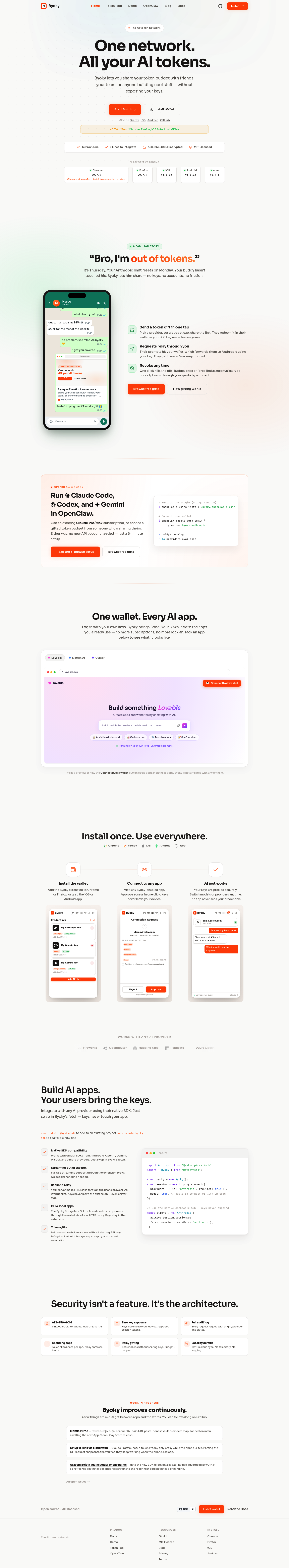 Byoky screenshot