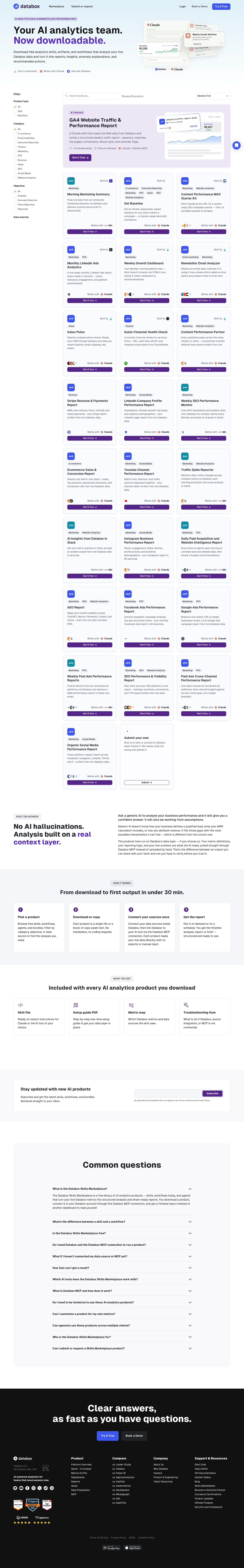 Skills Marketplace by Databox screenshot