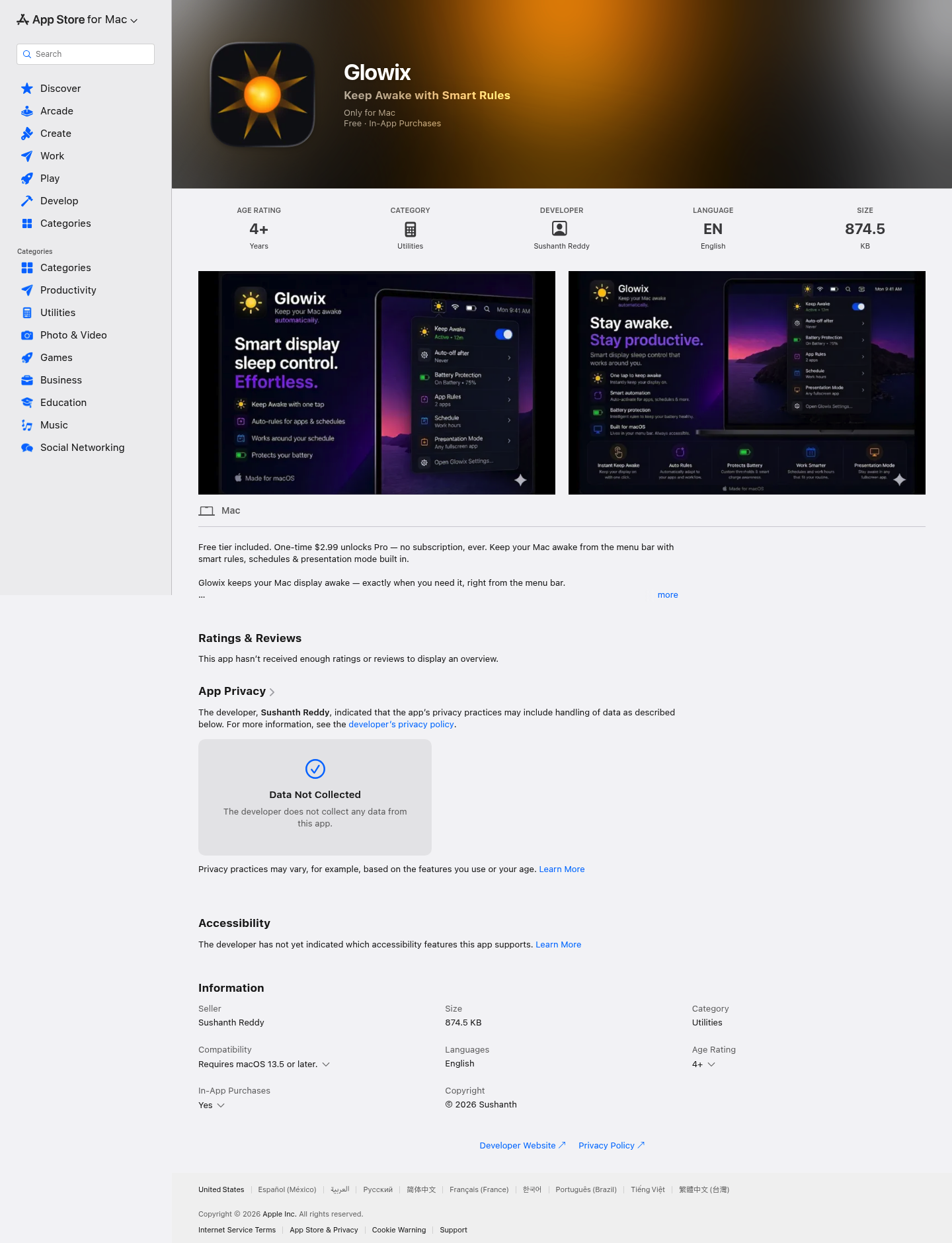 Glowix screenshot