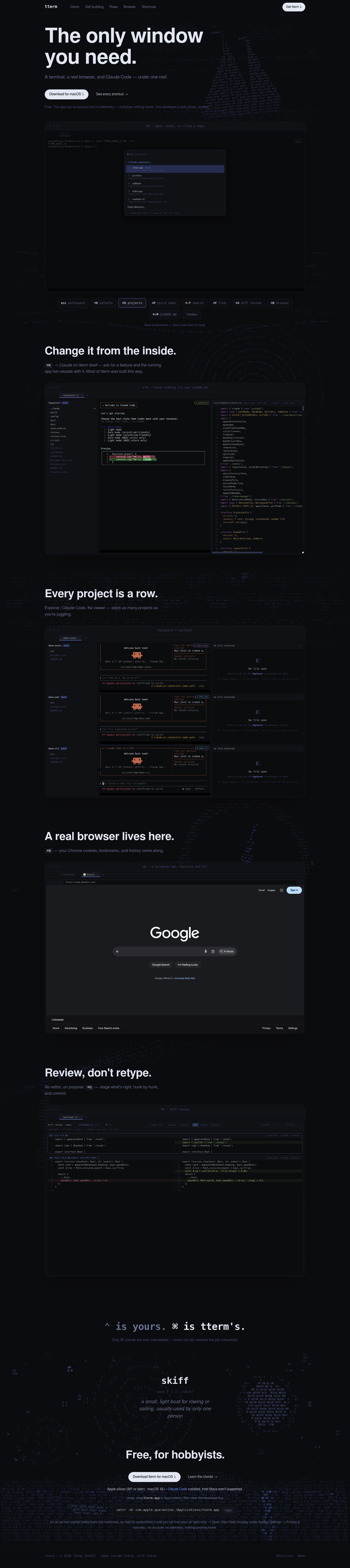 tterm screenshot