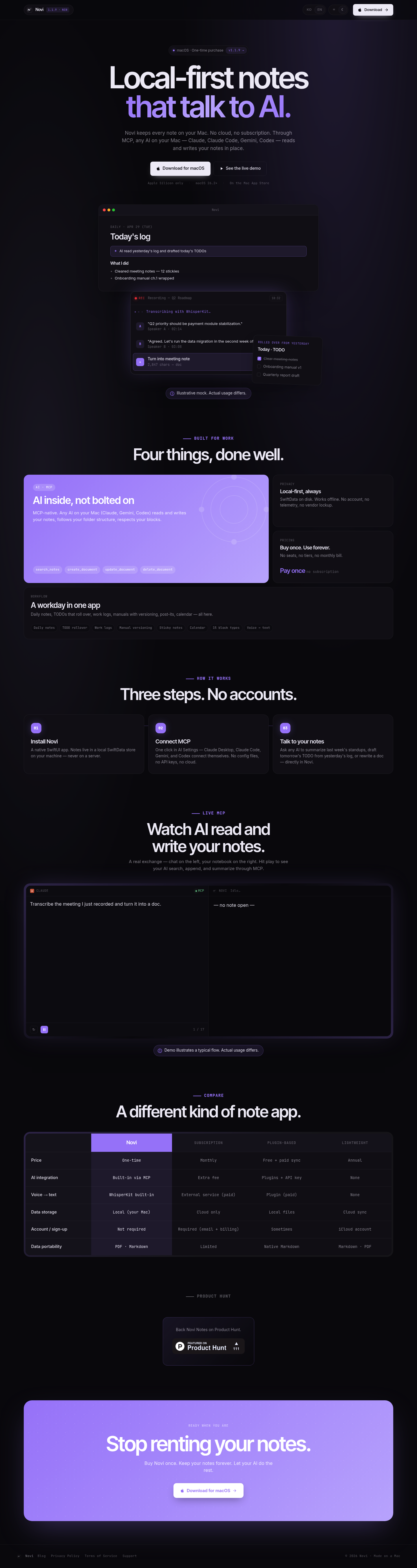 Novi Notes 1.1 screenshot