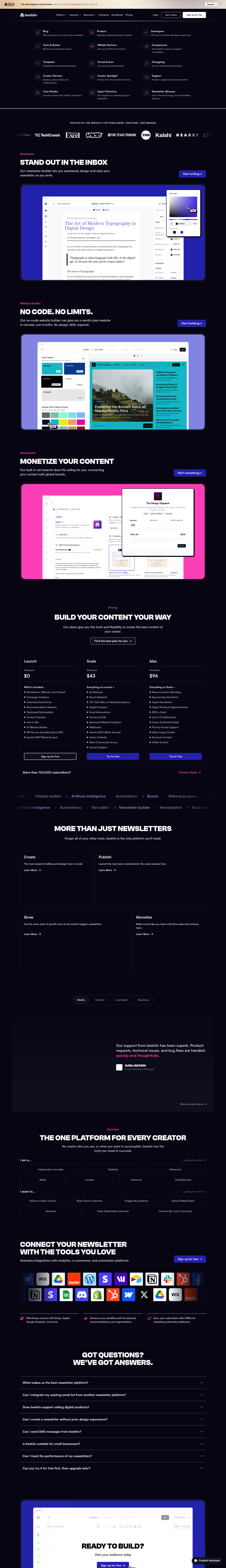 Group Subscriptions by beehiiv screenshot