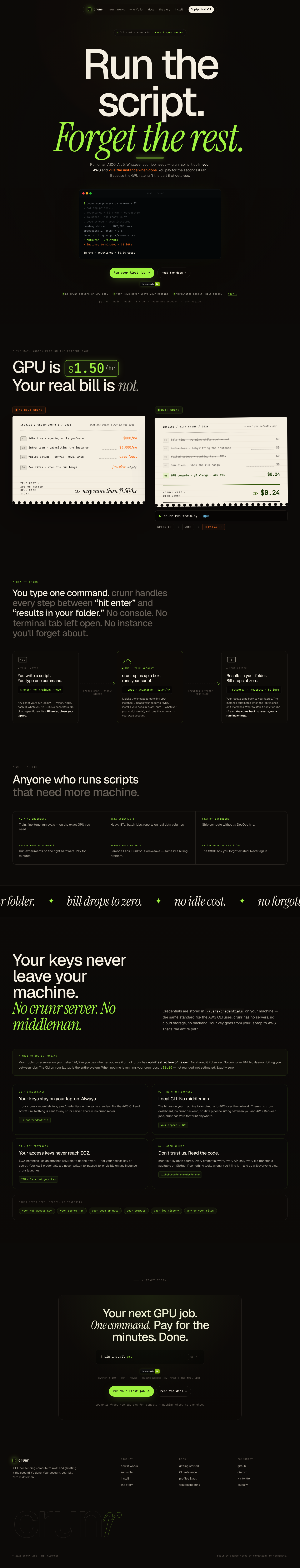 crunr  screenshot