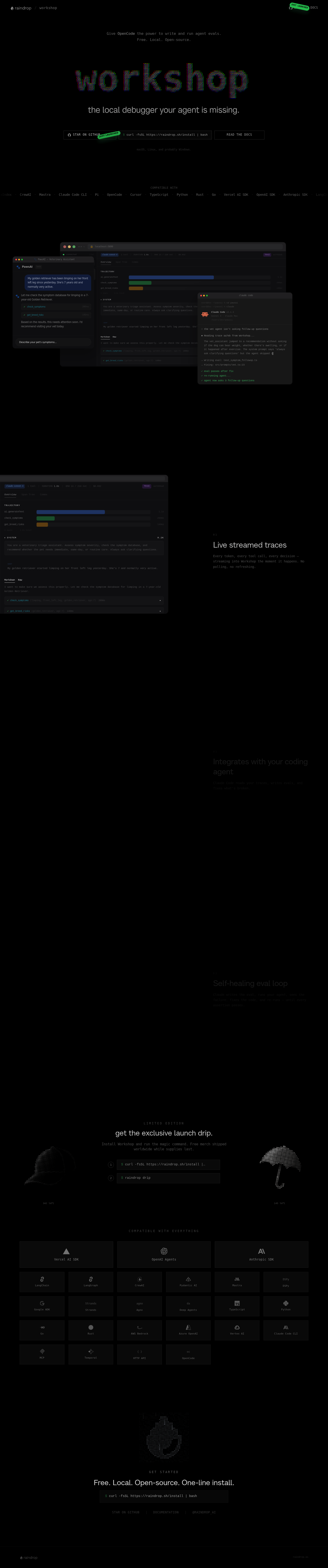 Raindrop Workshop screenshot