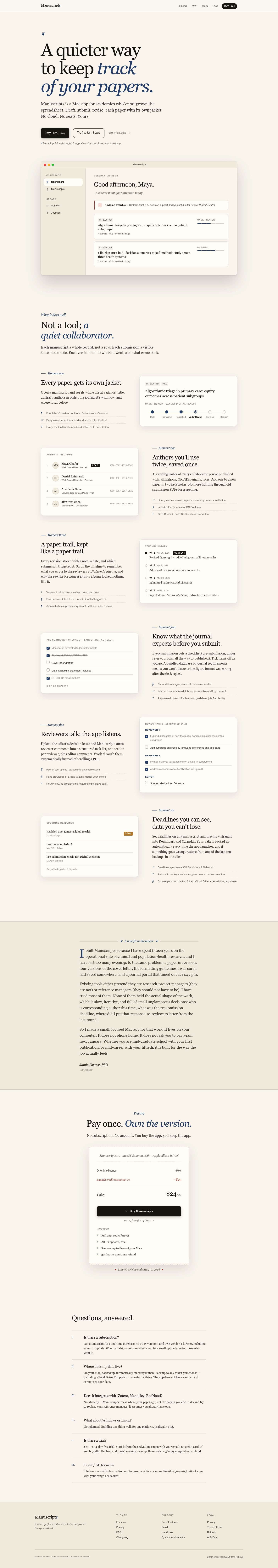 Manuscripts.app screenshot