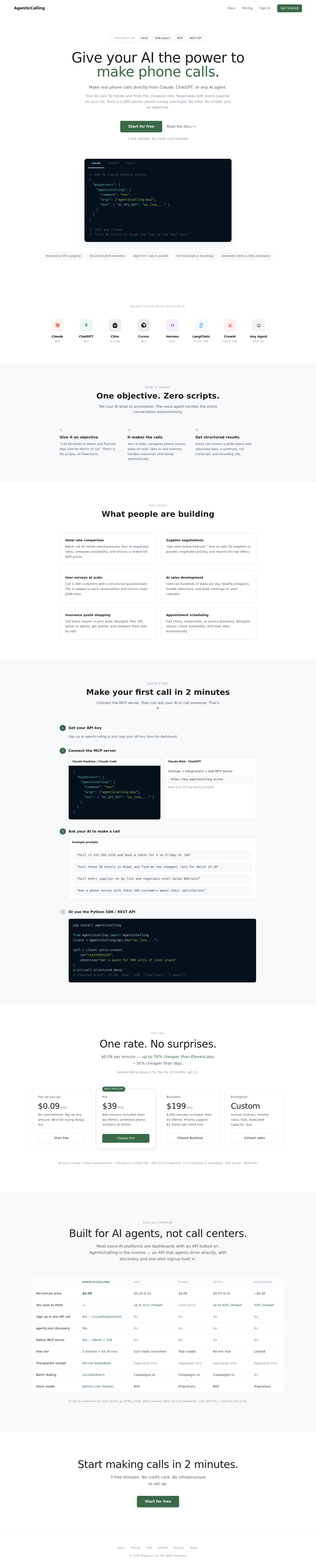 AgenticCalling AI screenshot