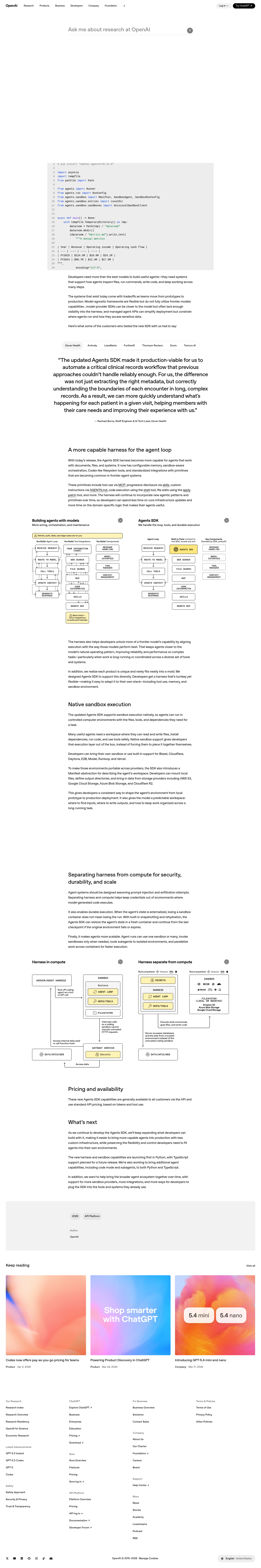 OpenAI Agents SDK screenshot