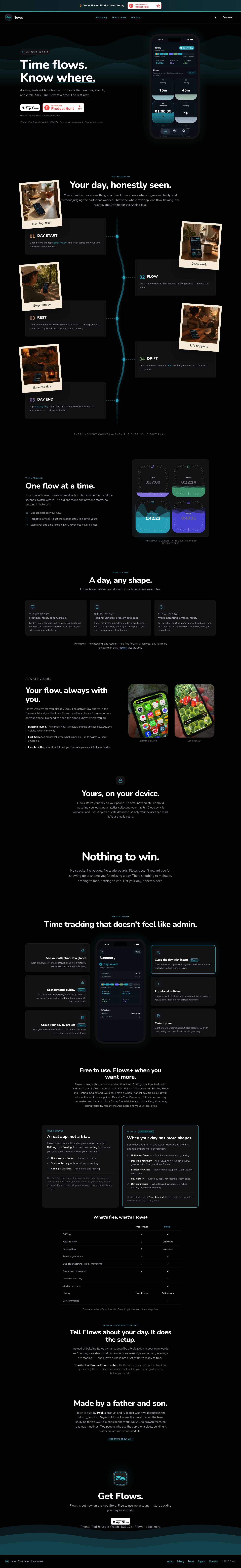 Flows · Time Tracker screenshot