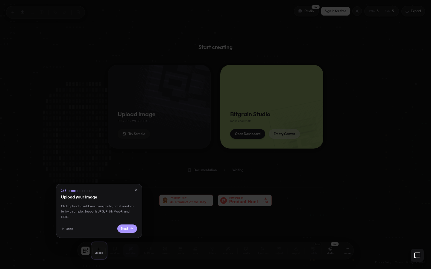 Bitgrain screenshot