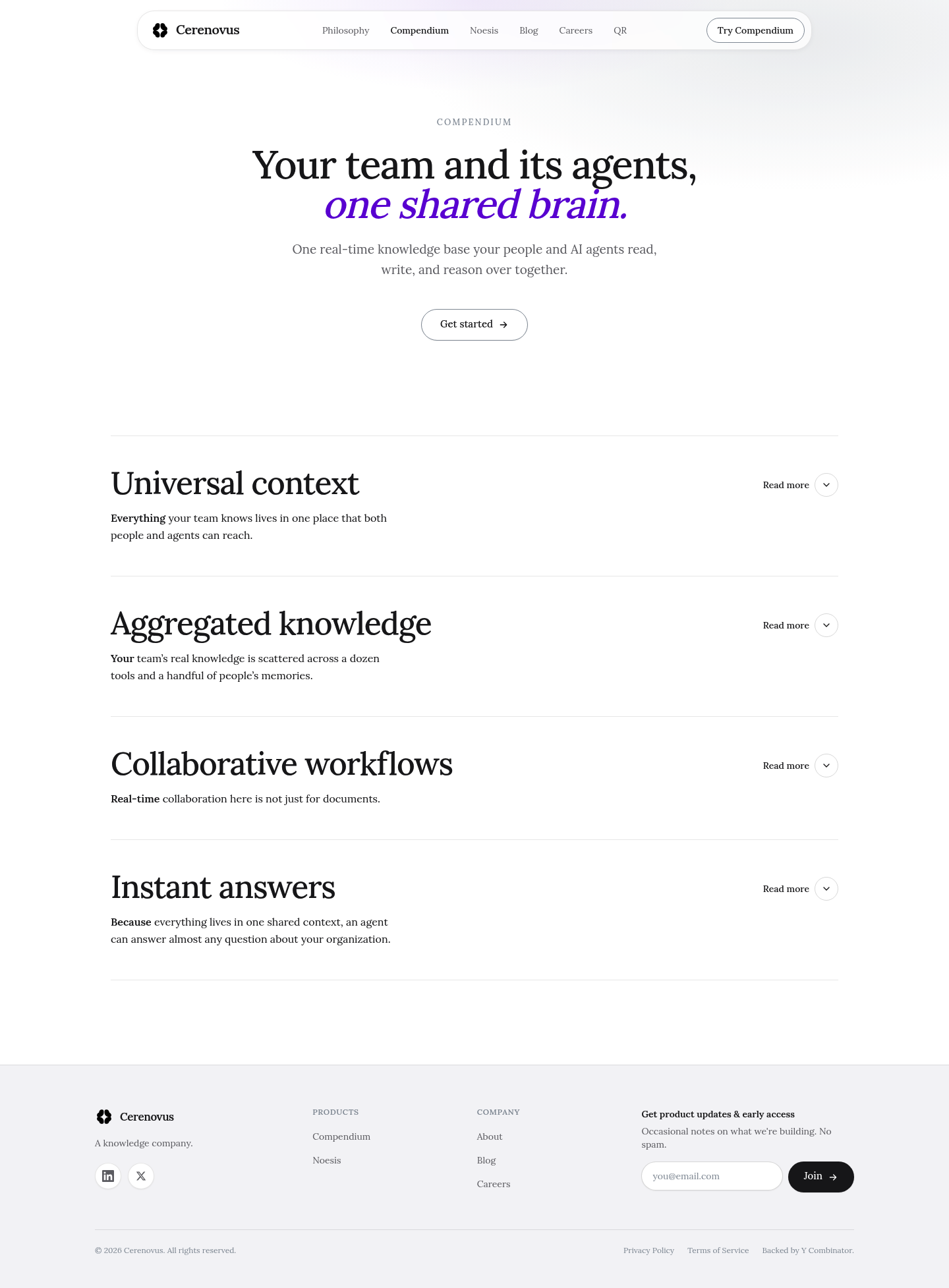 Compendium screenshot