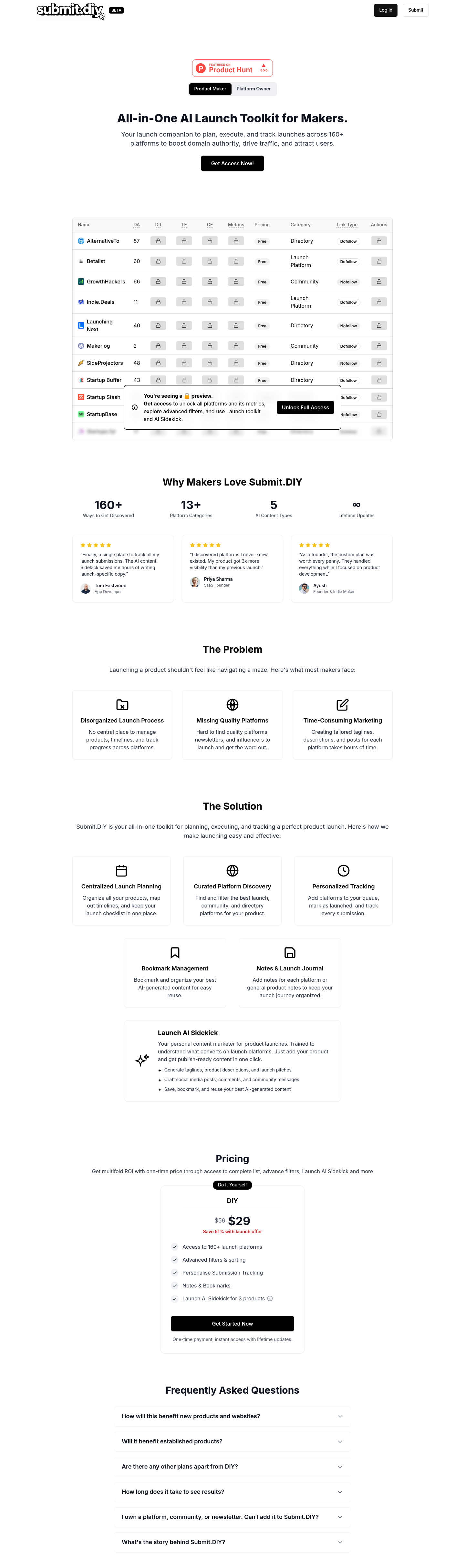 Submit.DIY screenshot