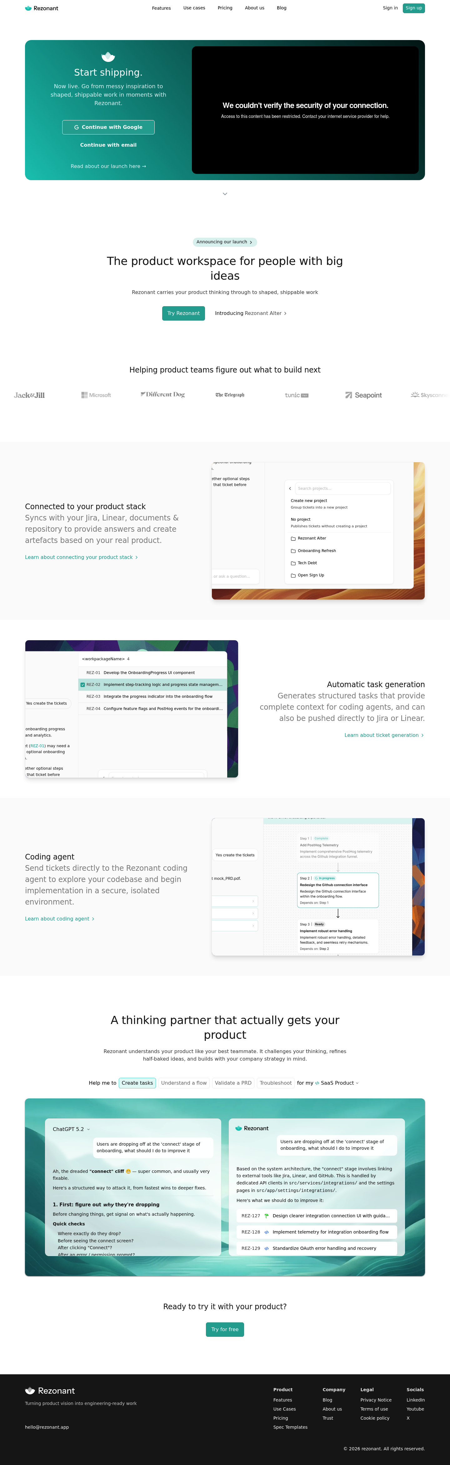 Rezonant screenshot