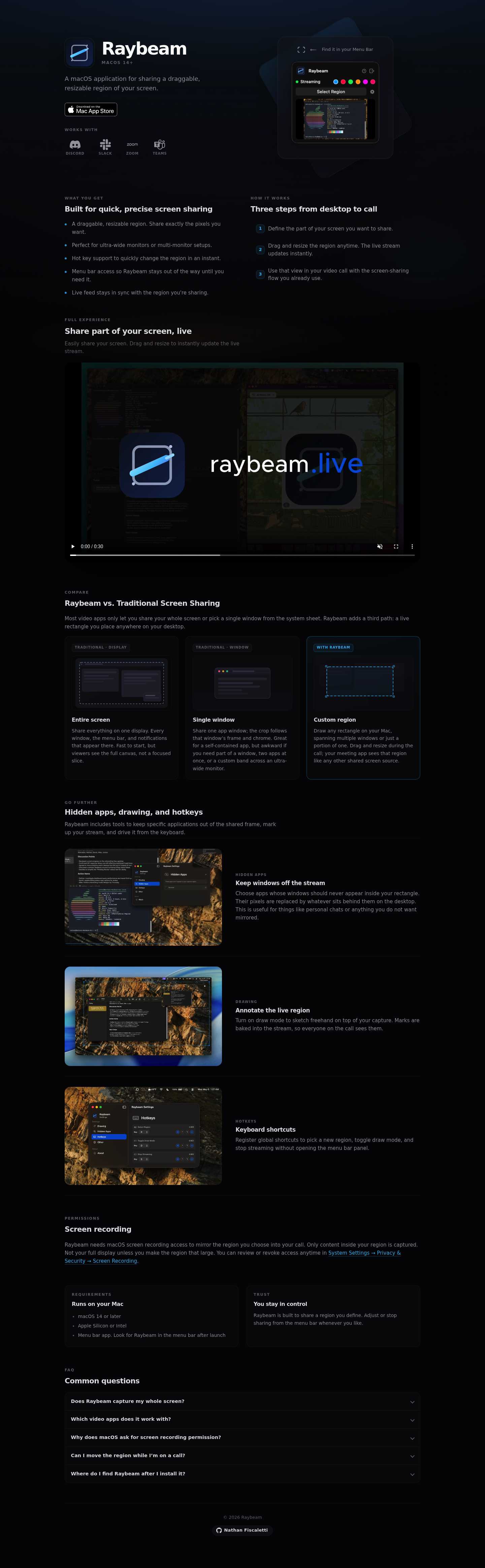 Raybeam screenshot