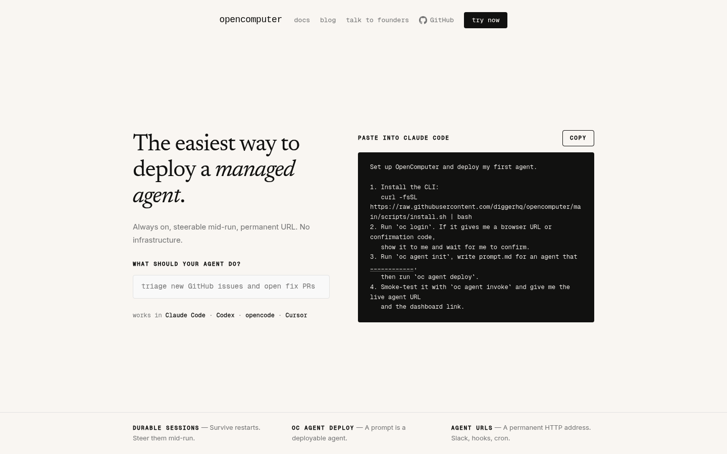 OpenComputer screenshot