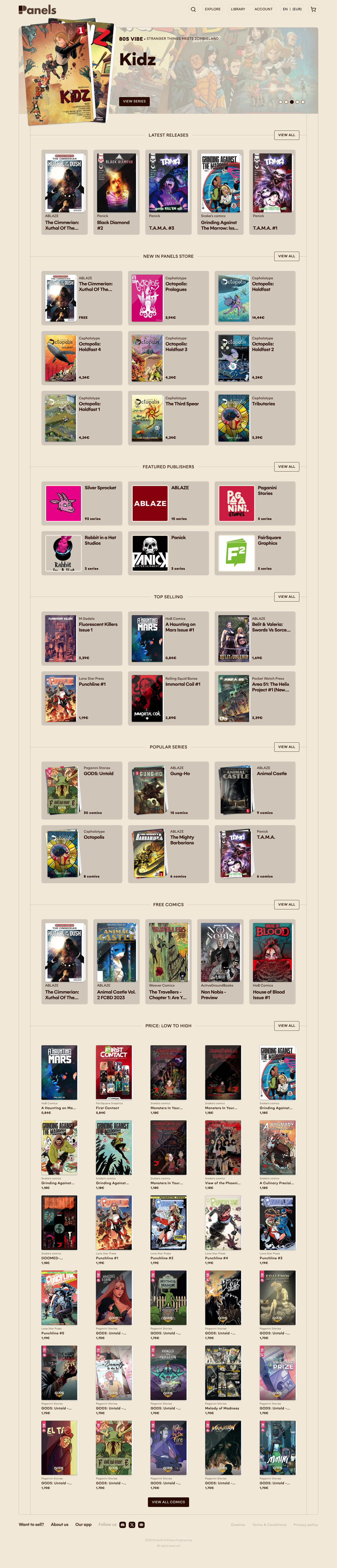 Panels Store screenshot
