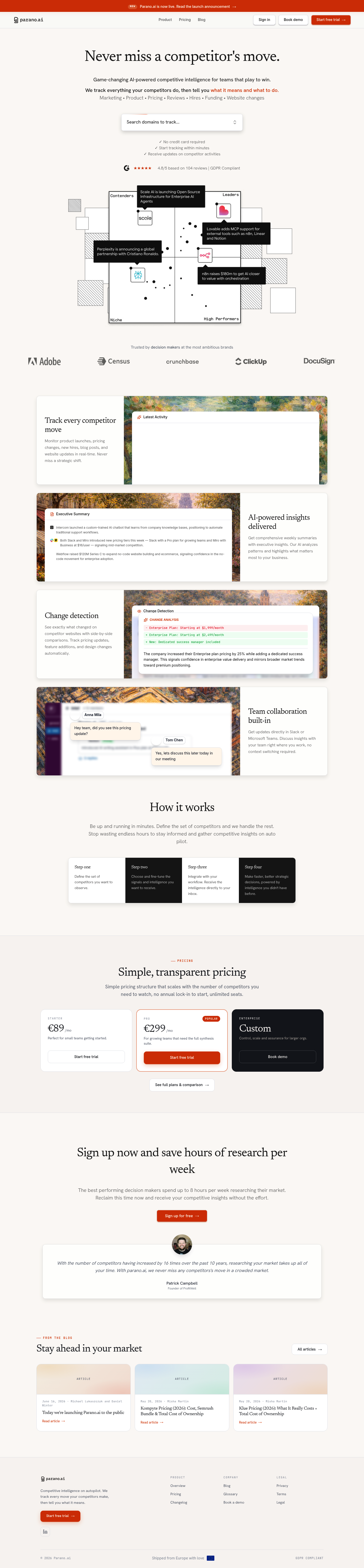 Parano.ai screenshot