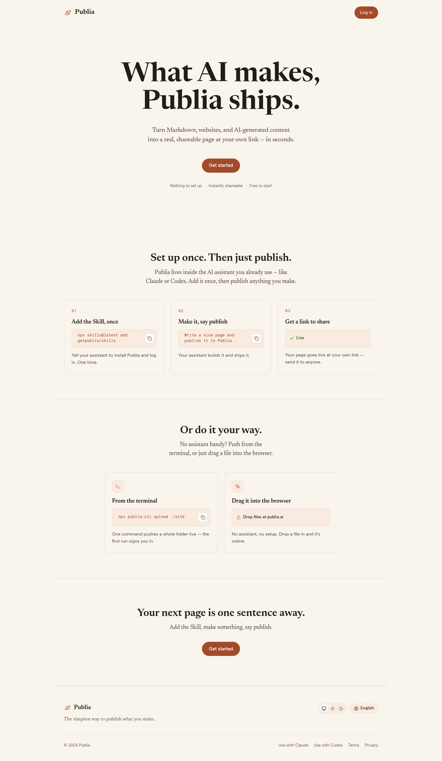 Publia screenshot