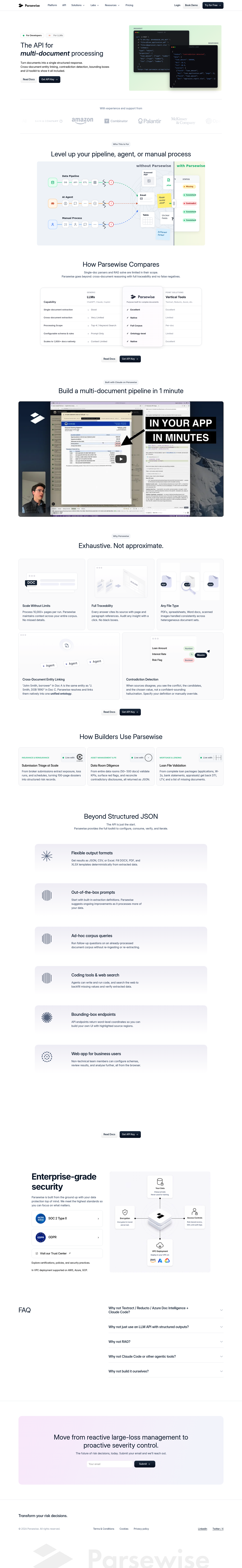 Parsewise API screenshot