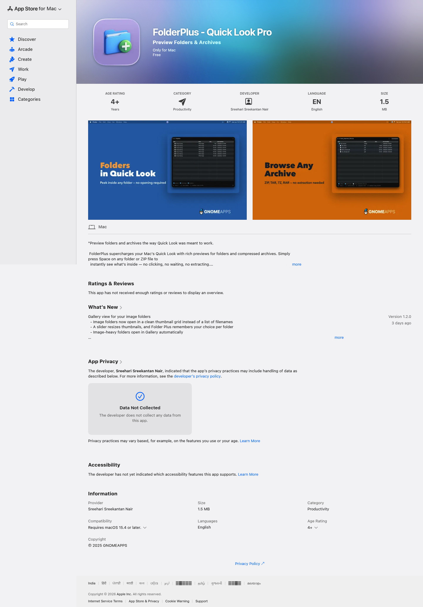 FolderPlus screenshot