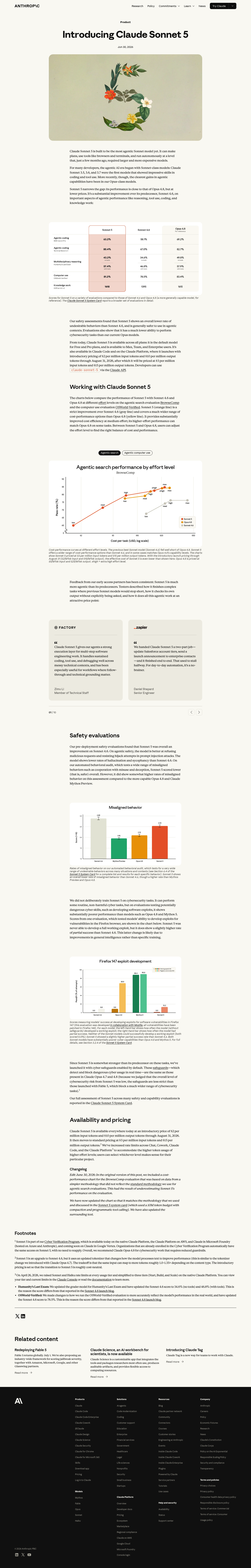 Claude Sonnet 5 screenshot