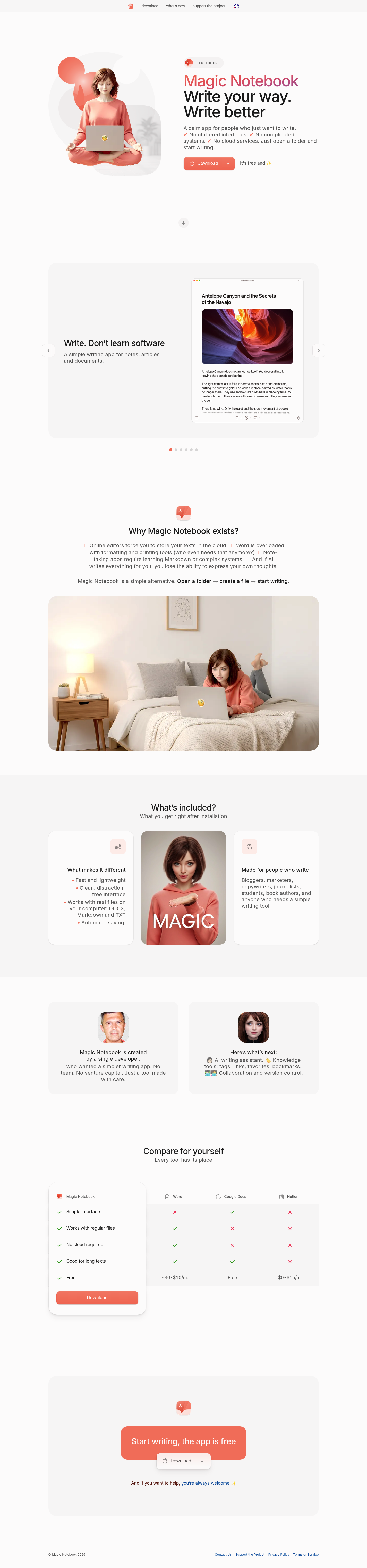 Magic Notebook screenshot